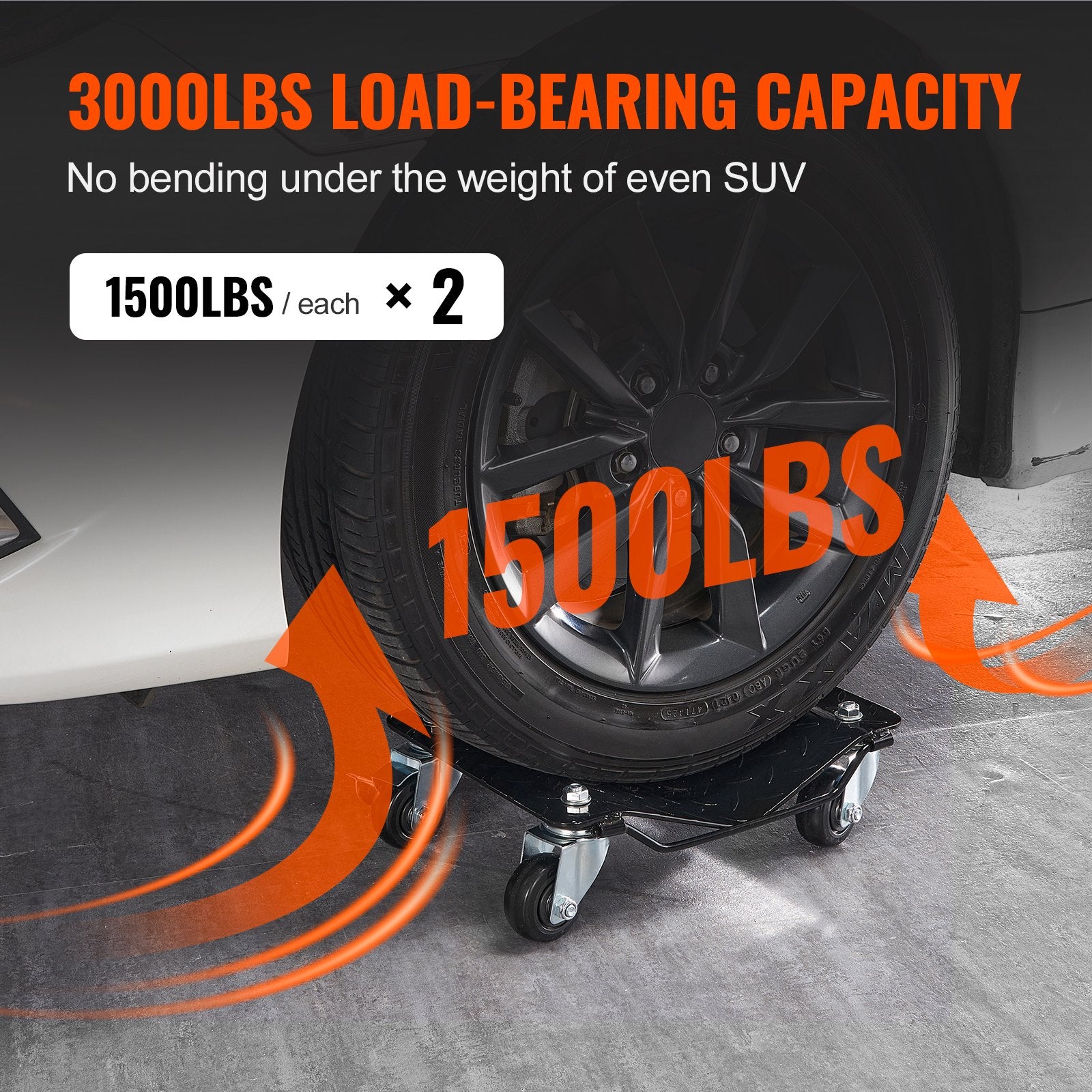 Automobilio pervežimo vežimėliai VEVOR XJC-080-2, 1360,8 kg (2 vnt.)