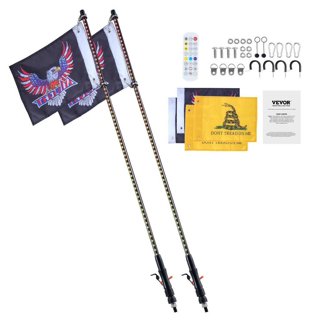 LED antenos visureigiams VEVOR WM-3190RGB-XC-XH-2, 90 cm