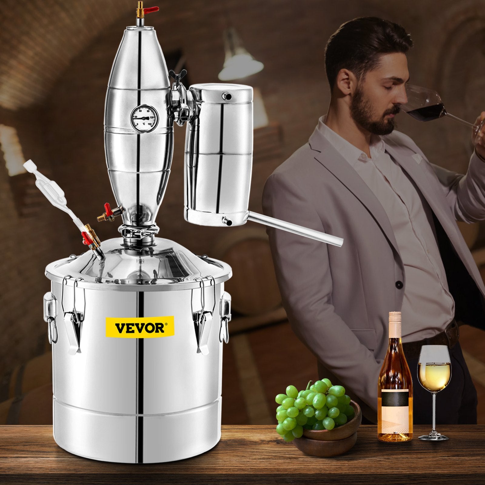 Alkoholio distiliavimo aparatas VEVOR Moonshine Still, 50 l