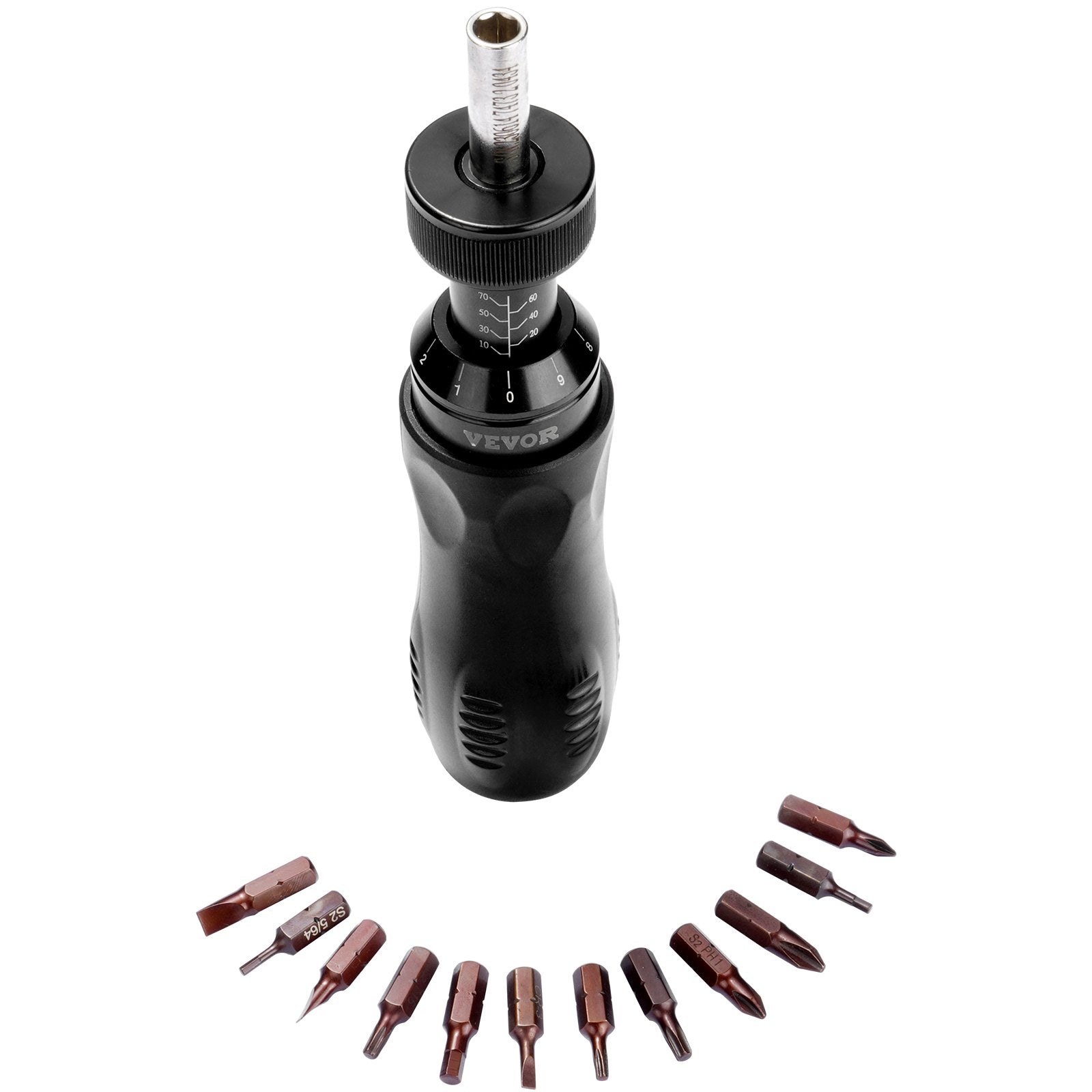 Dinamometrinis atsuktuvas VEVOR RTD-10-70, 1.1–7.9 Nm