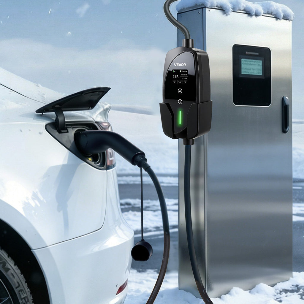 Nešiojama elektromobilių įkrovimo stotelė VEVOR EV-ACS1601PE/K3, 11 kW