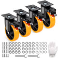 Transportavimo ratukai VEVOR CC-PBJL-5, 12,7 cm skersmens, 4 vnt. komplektas
