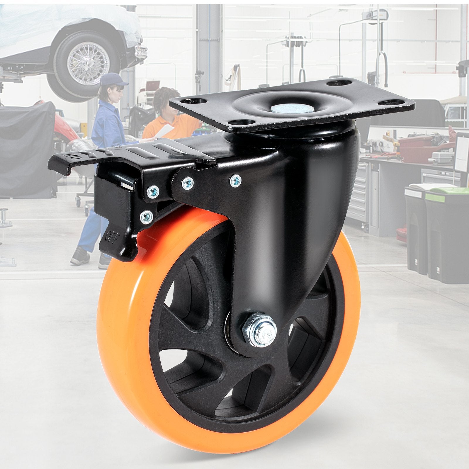 Transportavimo ratukai VEVOR CC-PBJL-5, 12,7 cm skersmens, 4 vnt. komplektas