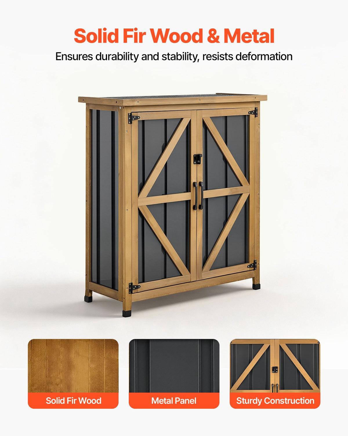 Lauko sandėliukas įrankiams VEVOR SC-01, 86 x 95 cm