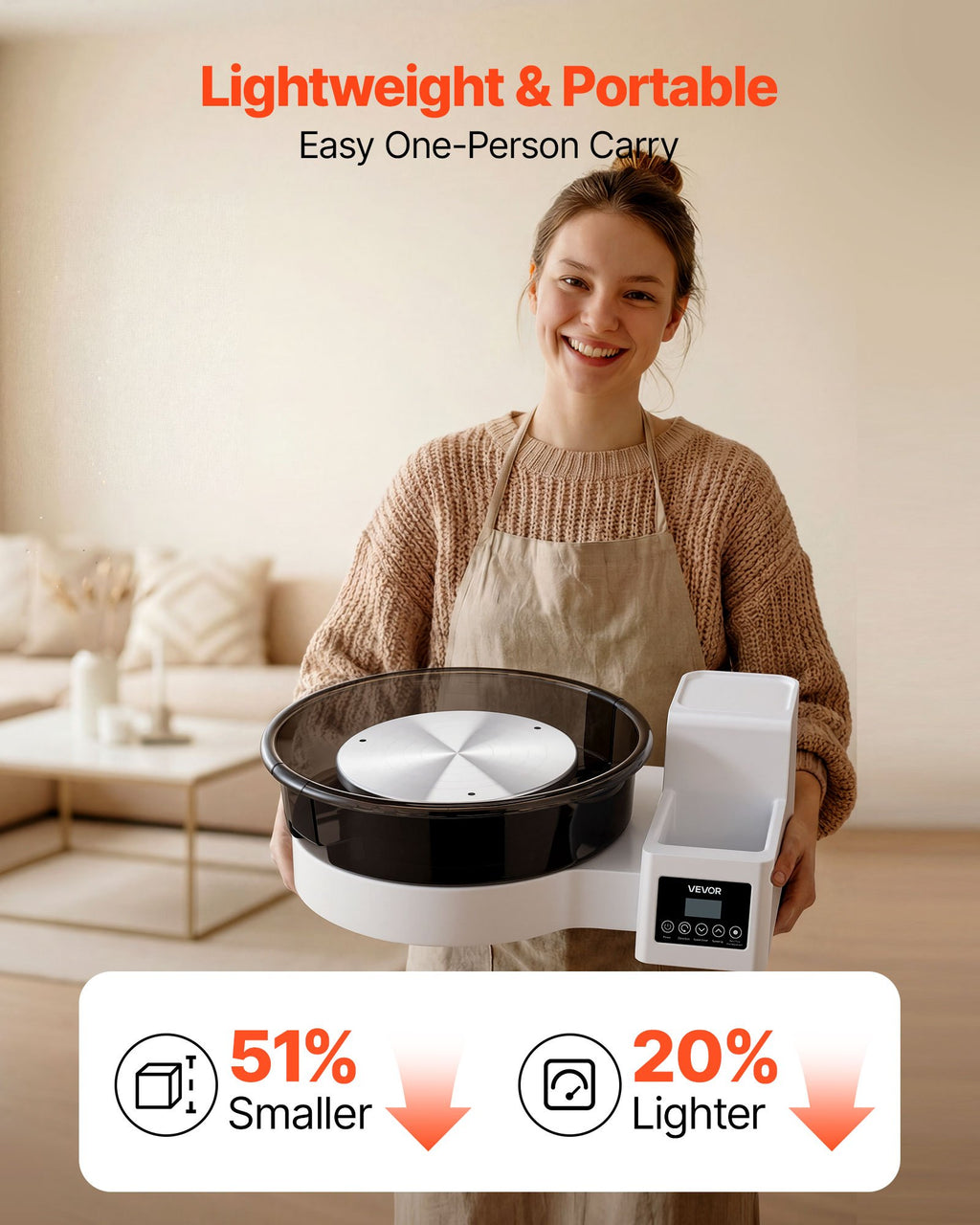 Elektrinis žiedimo ratas VEVOR JCTY-033, 450W