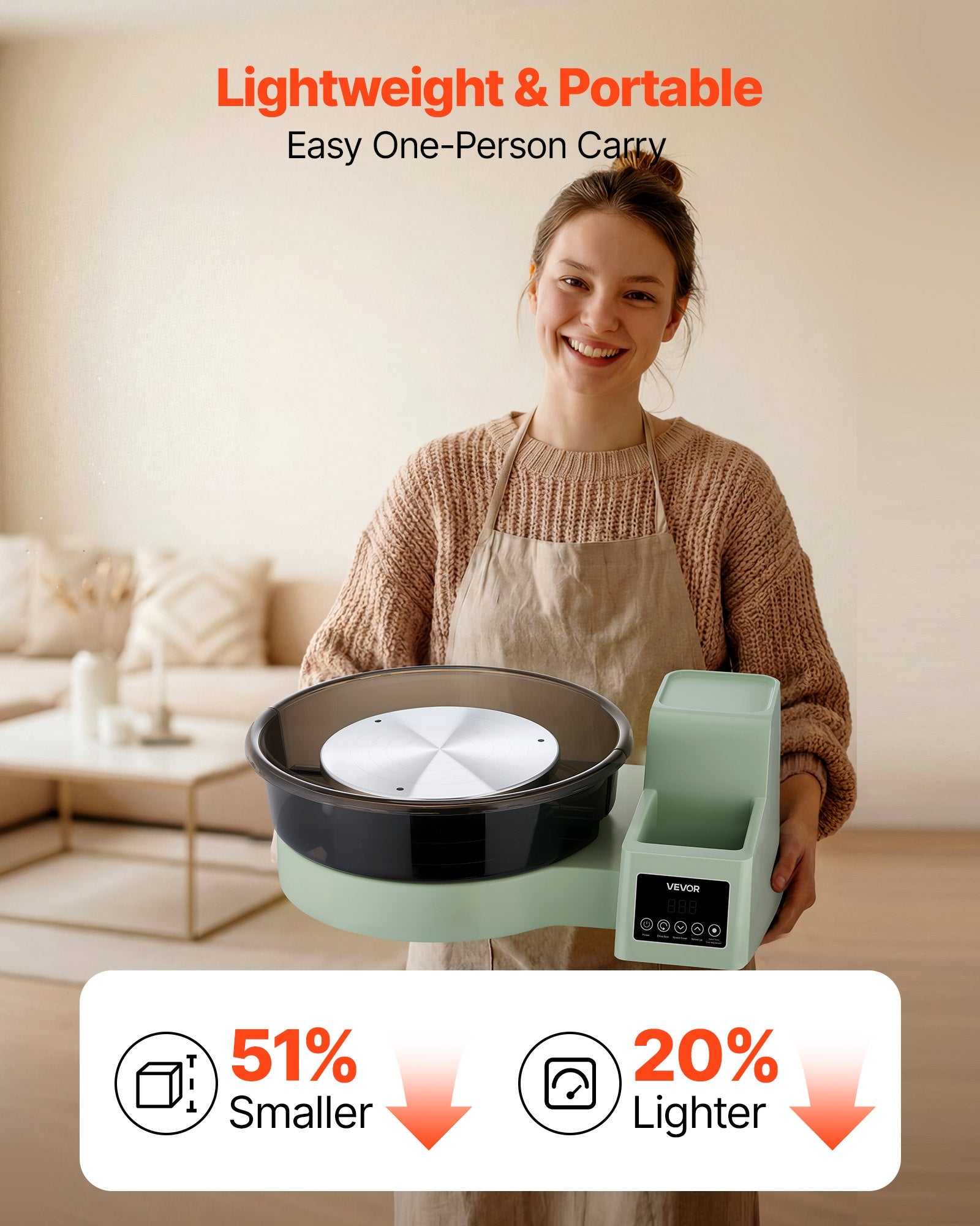 Elektrinis žiedimo ratas VEVOR JCTY-033, 450 W
