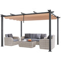 Pergola su ištraukiamu stogeliu VEVOR JDG-098-34DBE, 3 x 4 m