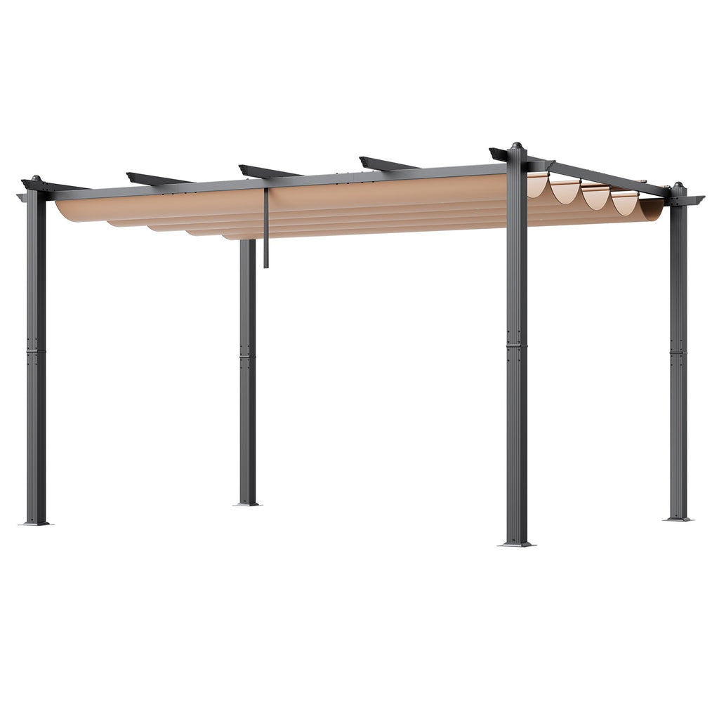 Pergola su ištraukiamu stogeliu VEVOR JDG-098-34DBE, 3 x 4 m