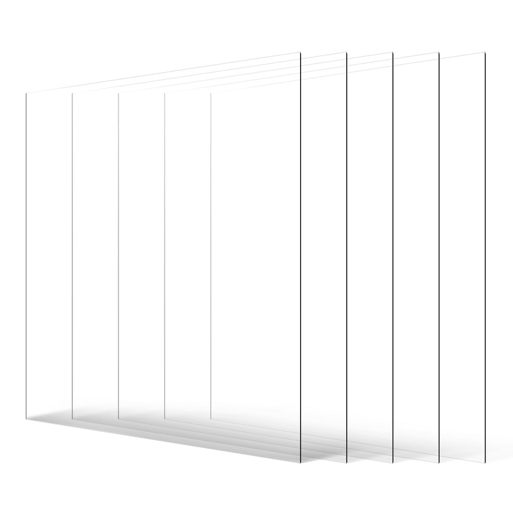 PET plastiko lakštai VEVOR LX-PET-24*36, 5 vnt., 610x914x1 mm