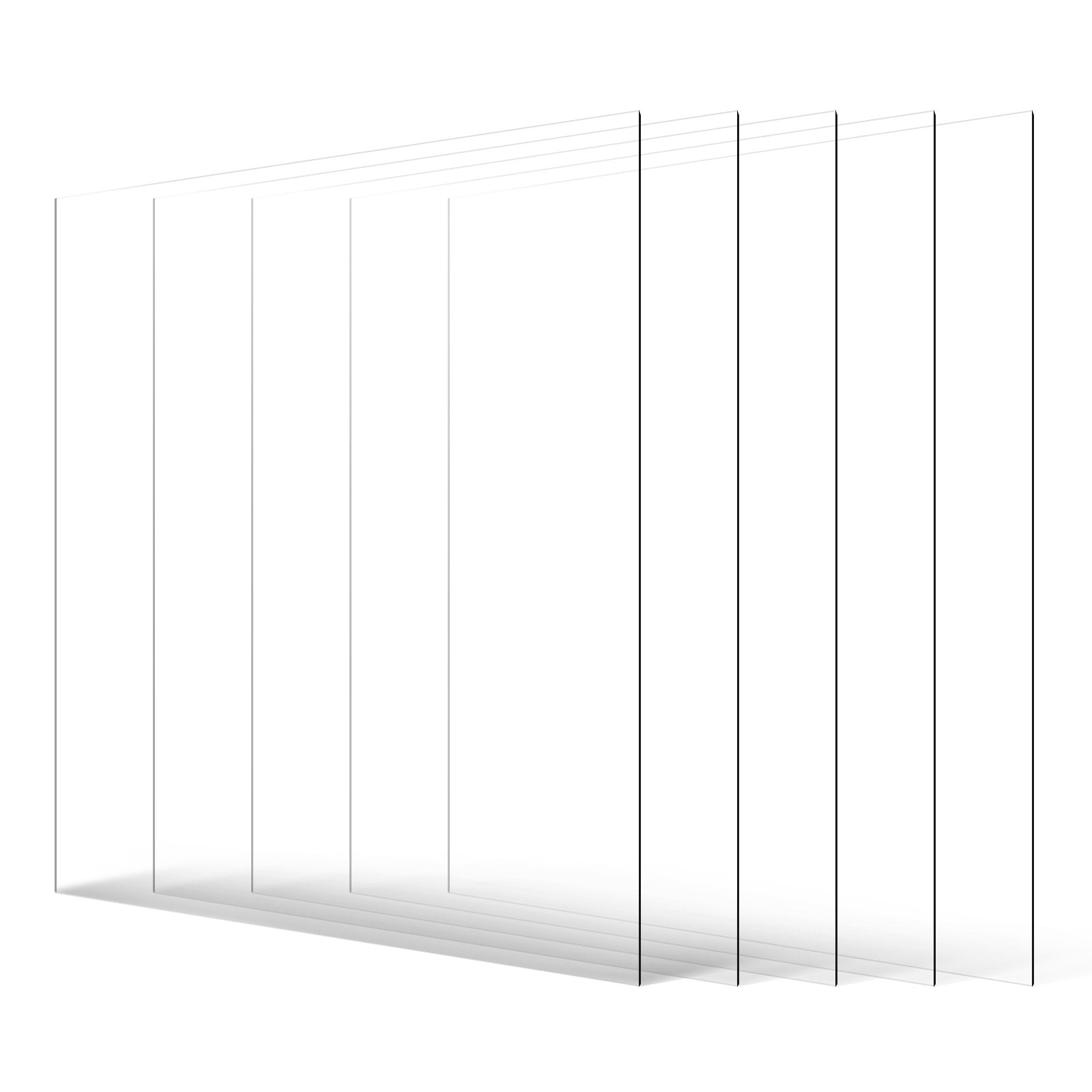 PET plastiko lakštai VEVOR LX-PET-24*36, 5 vnt., 610x914x1 mm