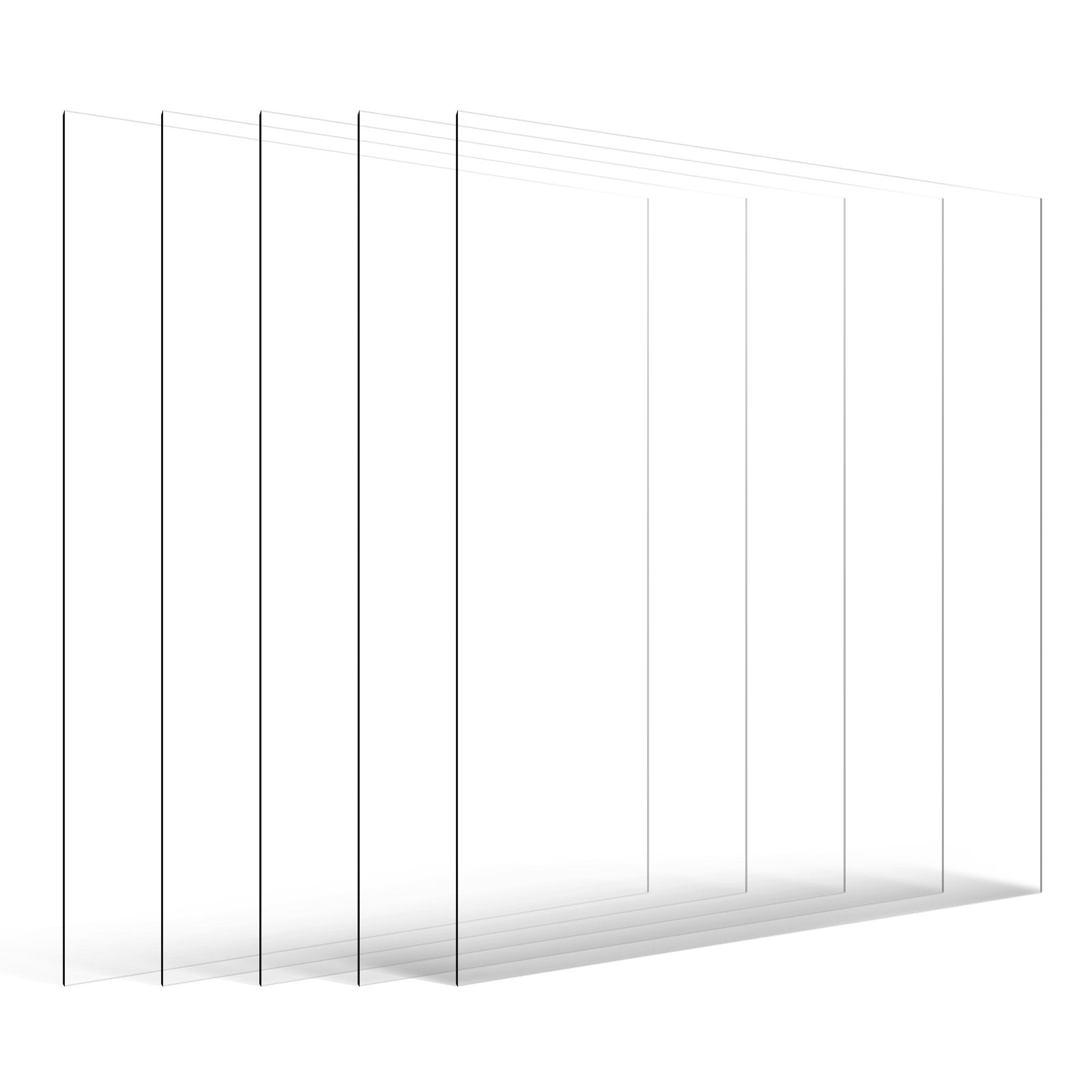 PET plastiko lakštai VEVOR LX-PET-24*36, 5 vnt., 610x914x1 mm