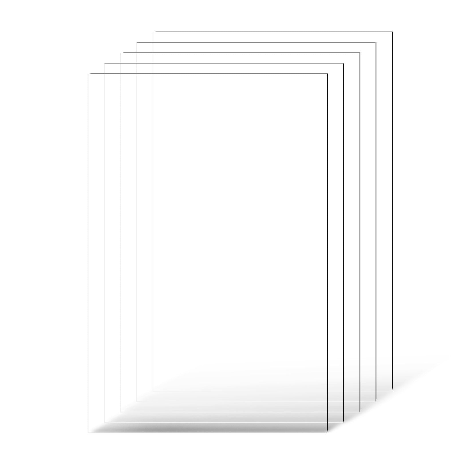 PET plastiko lakštai VEVOR LX-PET-24*36, 5 vnt., 610x914x1 mm