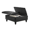 Pufas-daiktadėžė VEVOR CWD0099CA-KD-BLACK, 88 cm