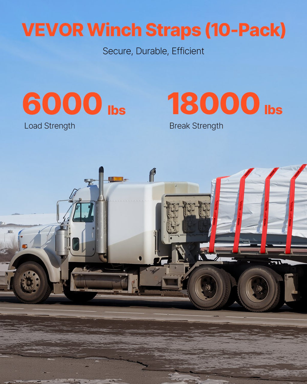 Gervės diržai VEVOR PG-08240001, 2722 kg darbinė apkrova