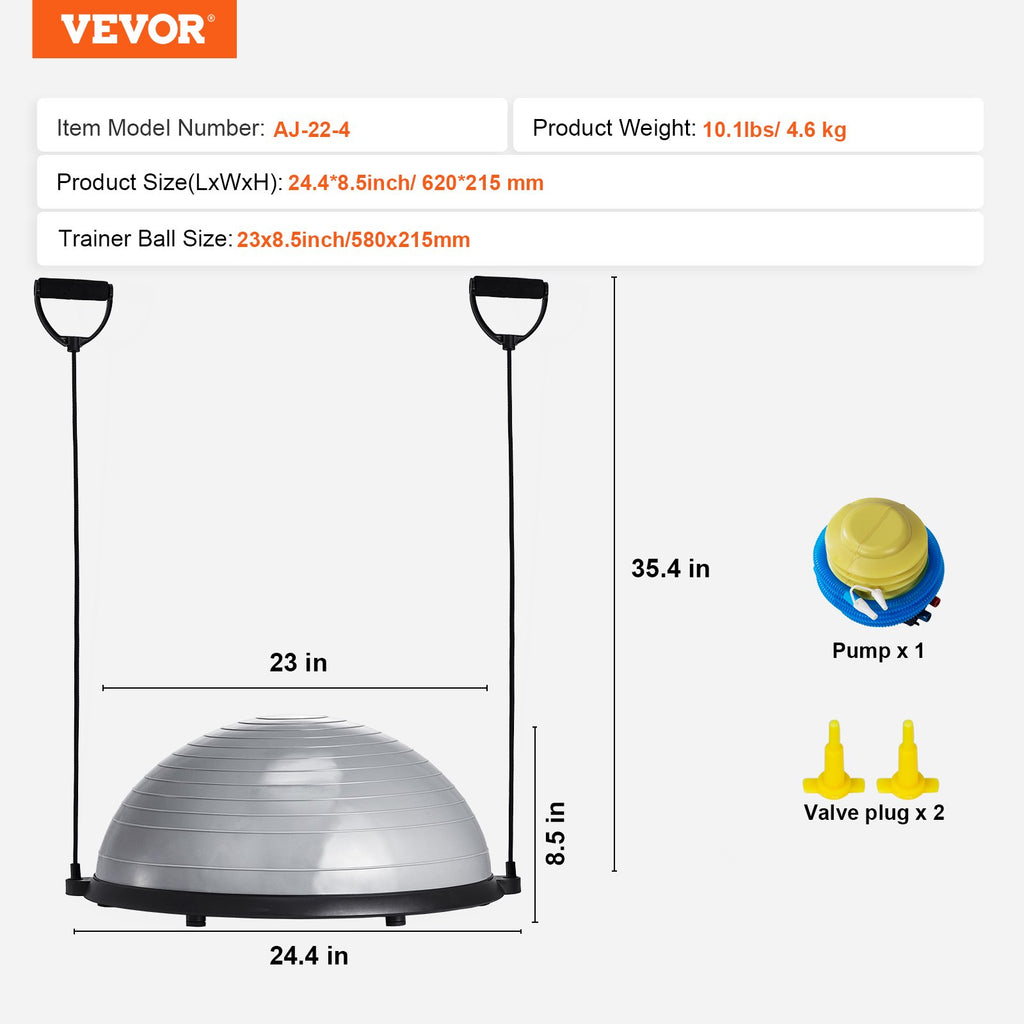 Pusiausvyros treniruoklis VEVOR AJ-22-4, 62 cm skersmens