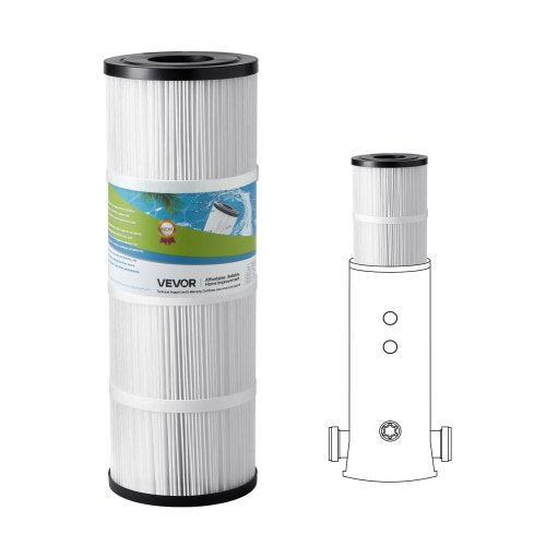 Baseino filtro kasetė VEVOR GL-50-1, 50 kv. pėdų plotas