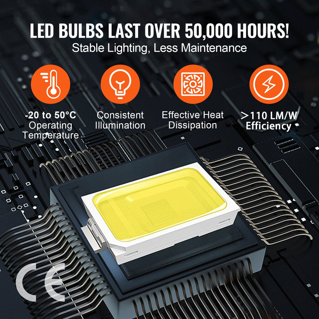 LED garažo apšvietimo sistema VEVOR ZT2017, 88000 lm