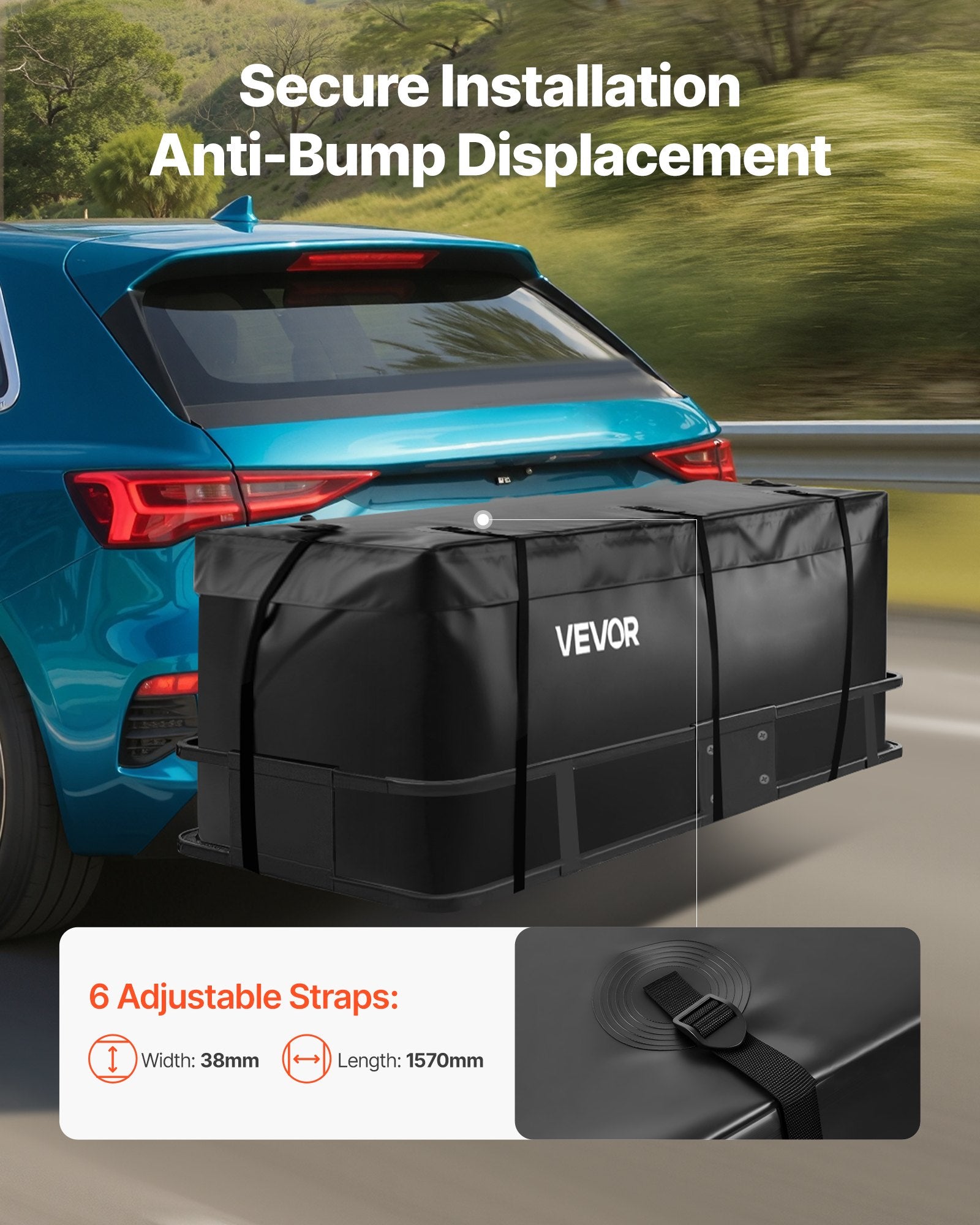 Automobilio krepšys ant kablio VEVOR SSHB02, 453 l talpa