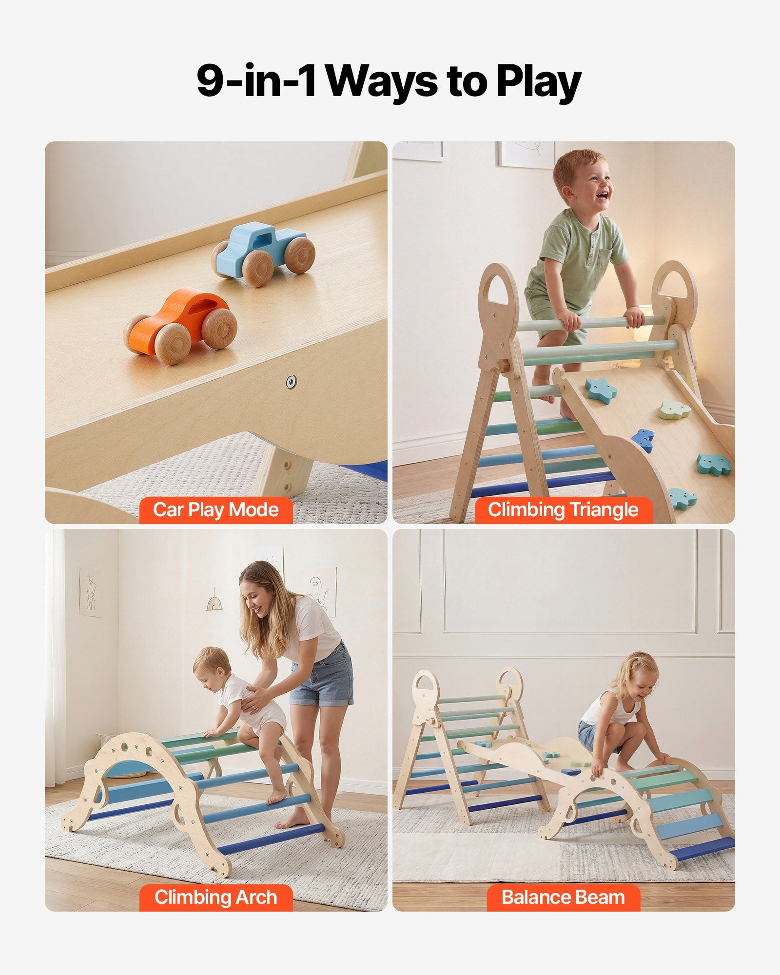 Piklerio trikampio rinkinys VEVOR ZYS002, 9-in-1