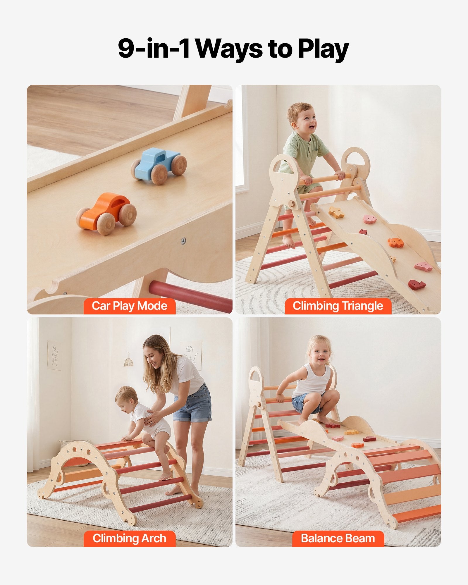 Montessori laipiojimo rinkinys VEVOR ZYS003, 9-in-1