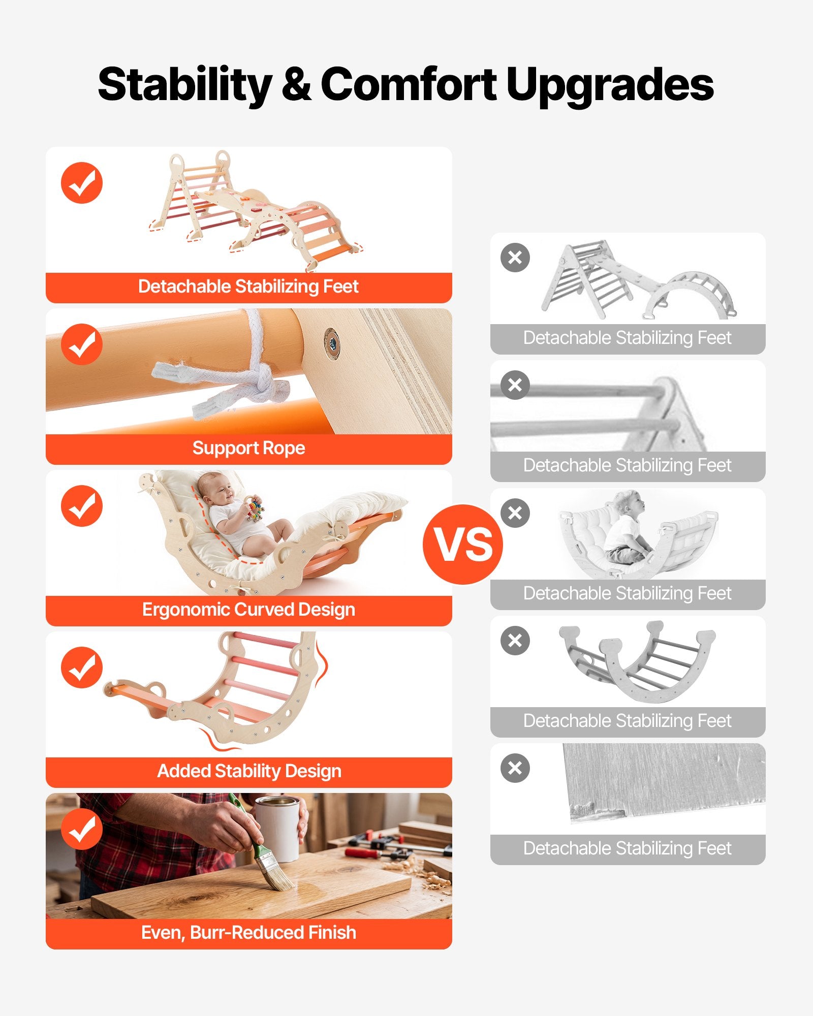 Montessori laipiojimo rinkinys VEVOR ZYS003, 9-in-1