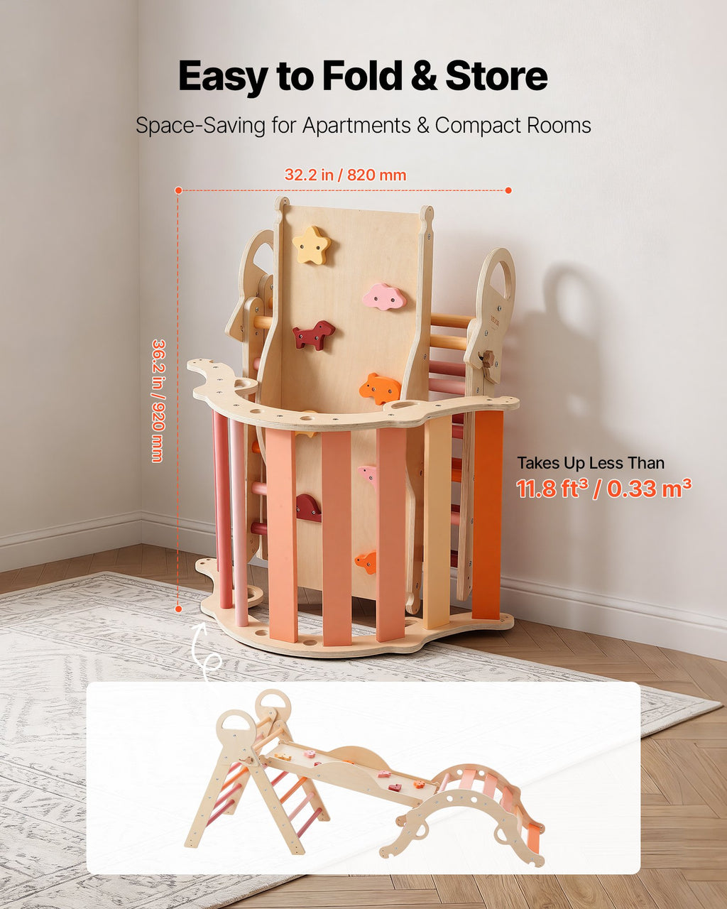 Montessori laipiojimo rinkinys VEVOR ZYS003, 9-in-1