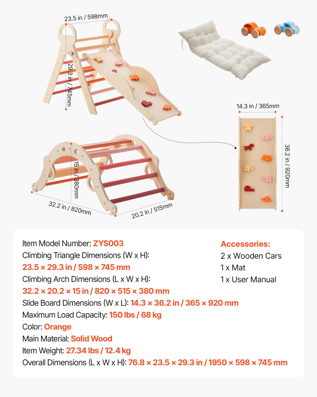 Montessori laipiojimo rinkinys VEVOR ZYS003, 9-in-1