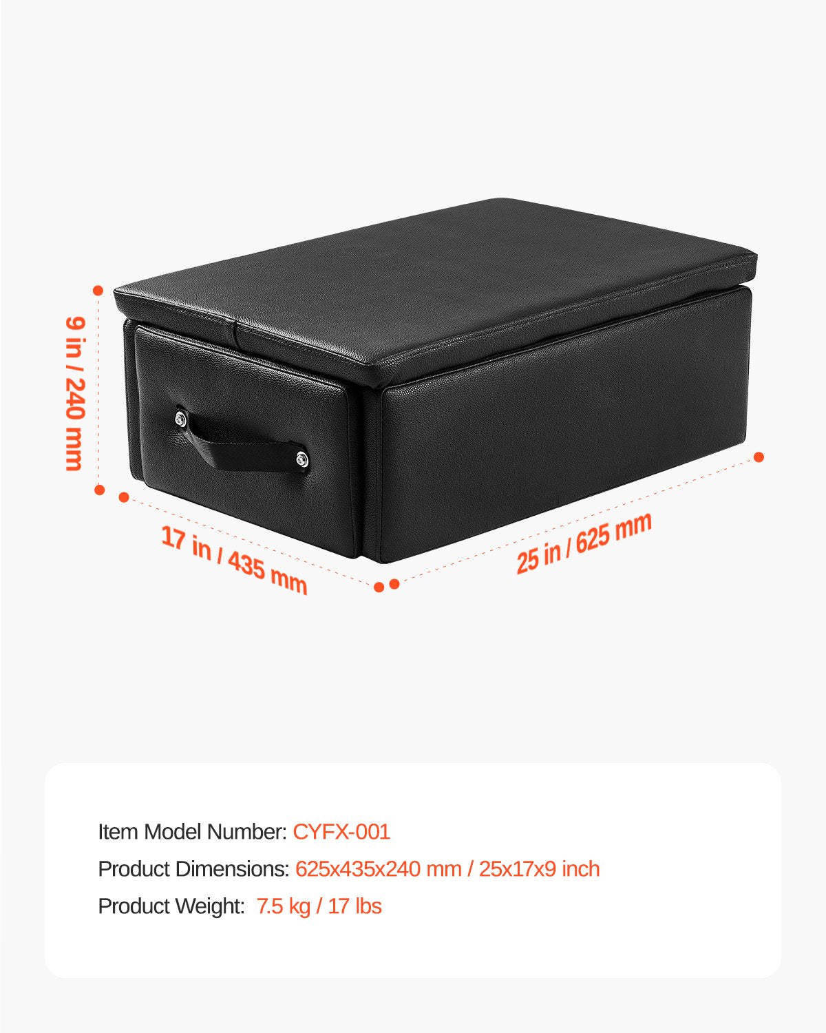 Pilateso dėžė VEVOR CYFX-001, 62,5 x 43,5 x 24 cm