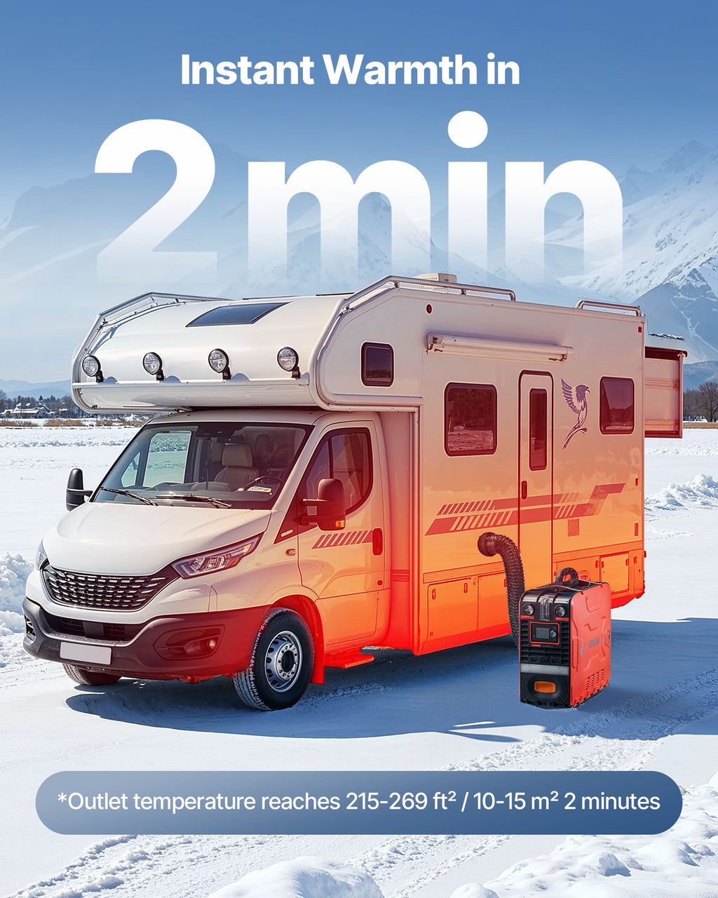 Dyzelinis oro šildytuvas VEVOR S590136 S1, 8 kW