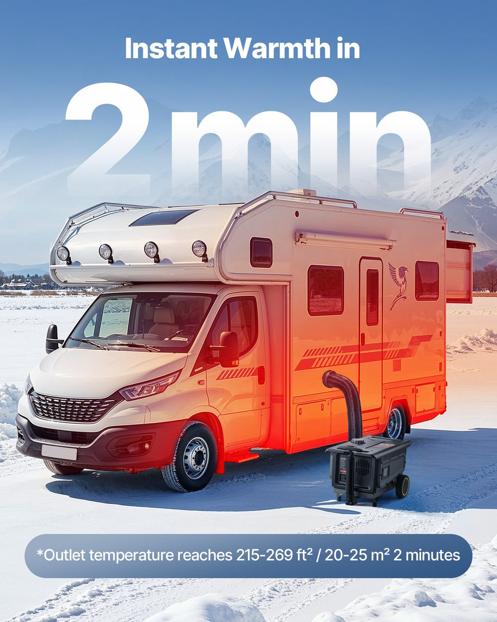 Dyzelinis oro šildytuvas VEVOR ZM8008, 8 kW