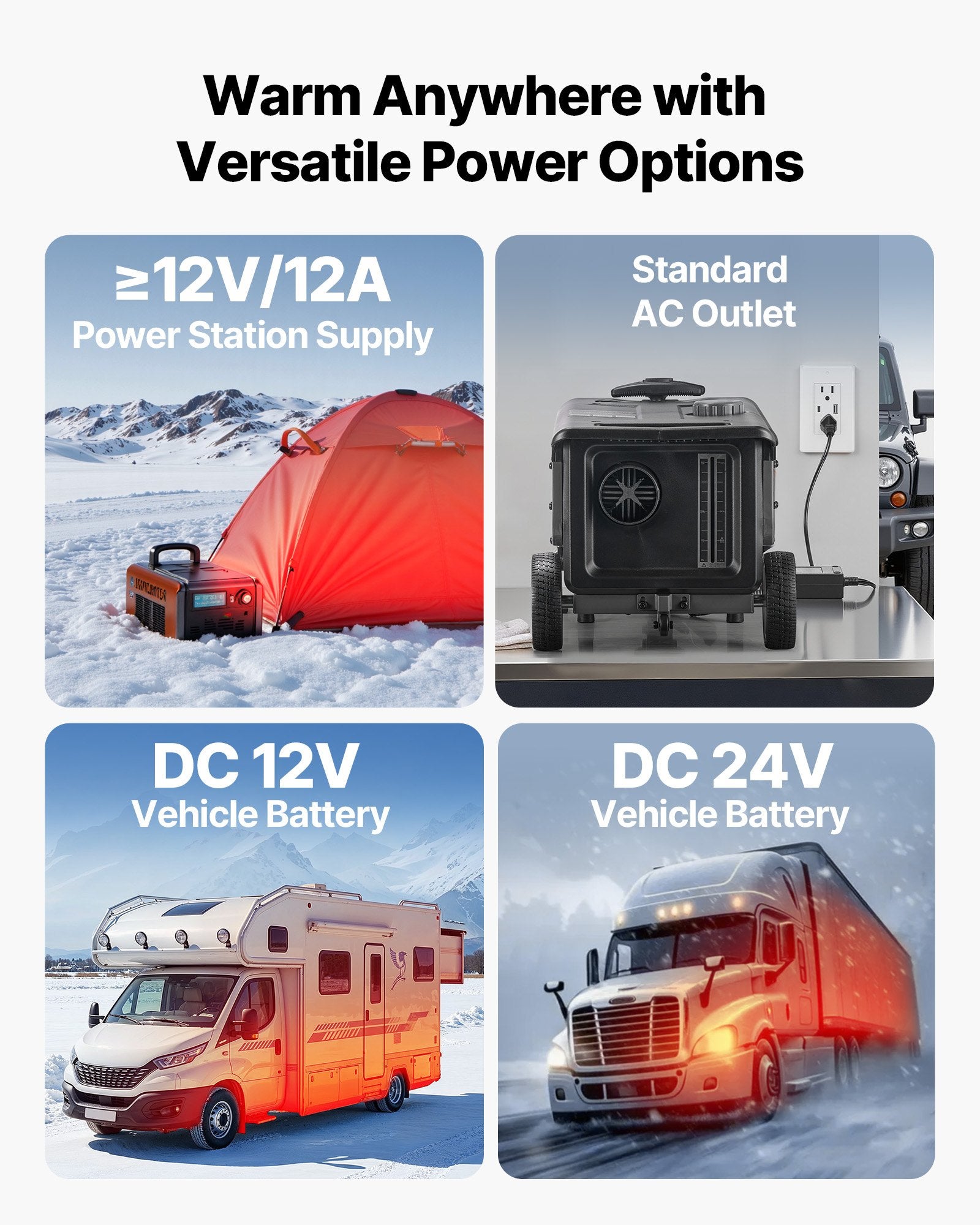 Dyzelinis oro šildytuvas VEVOR ZM8008, 8 kW