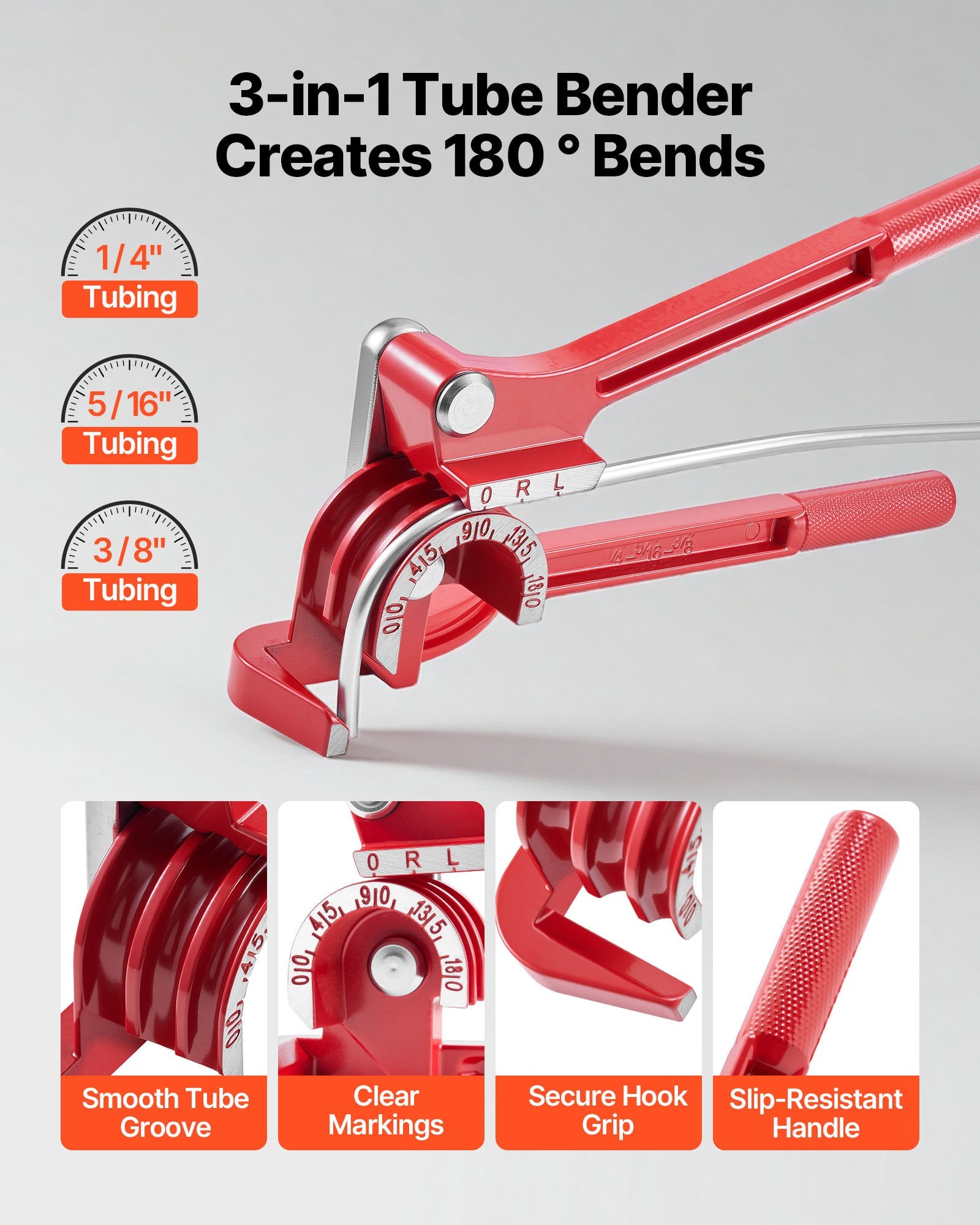 Stabdžių vamzdelių remonto rinkinys VEVOR CT-2020, 7,6 m vamzdelis ir valcavimo įrankis