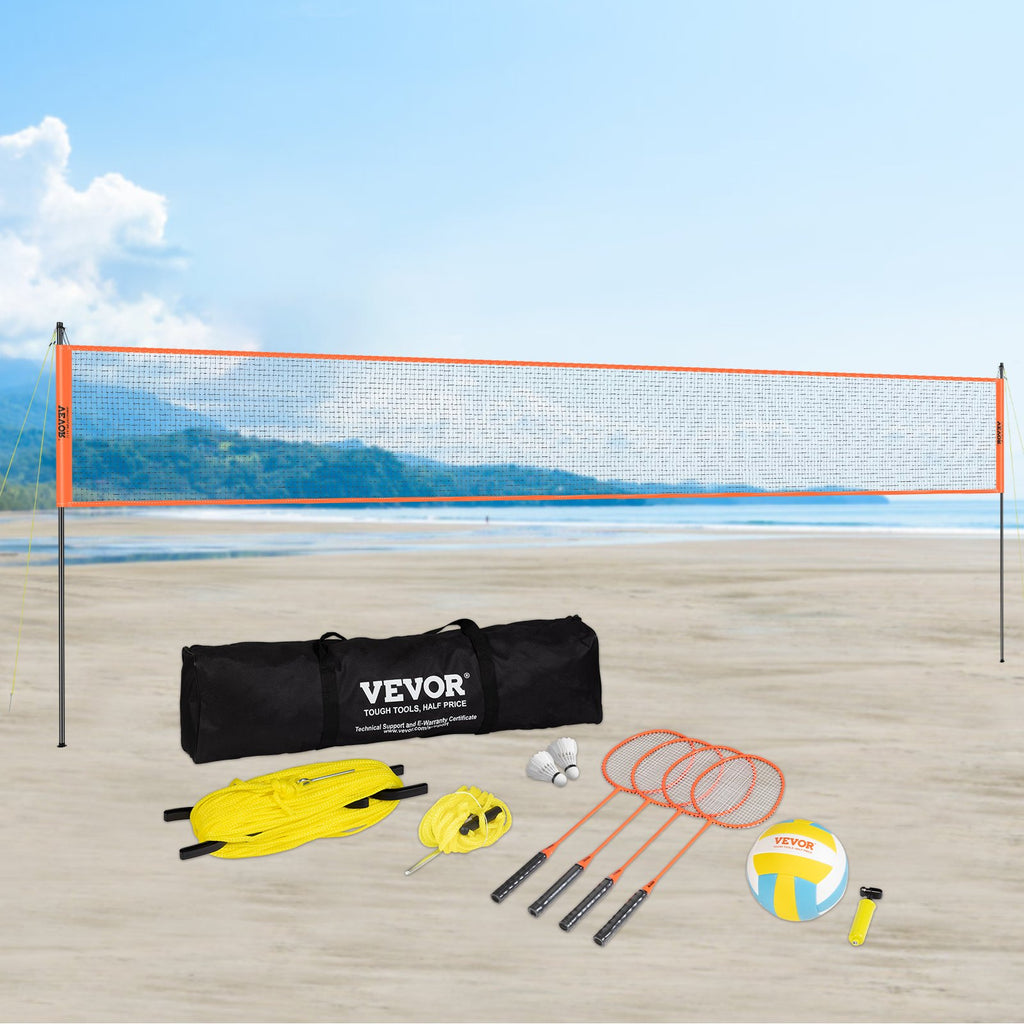 Tinklinio ir badmintono rinkinys VEVOR JH-301, reguliuojamas aukštis