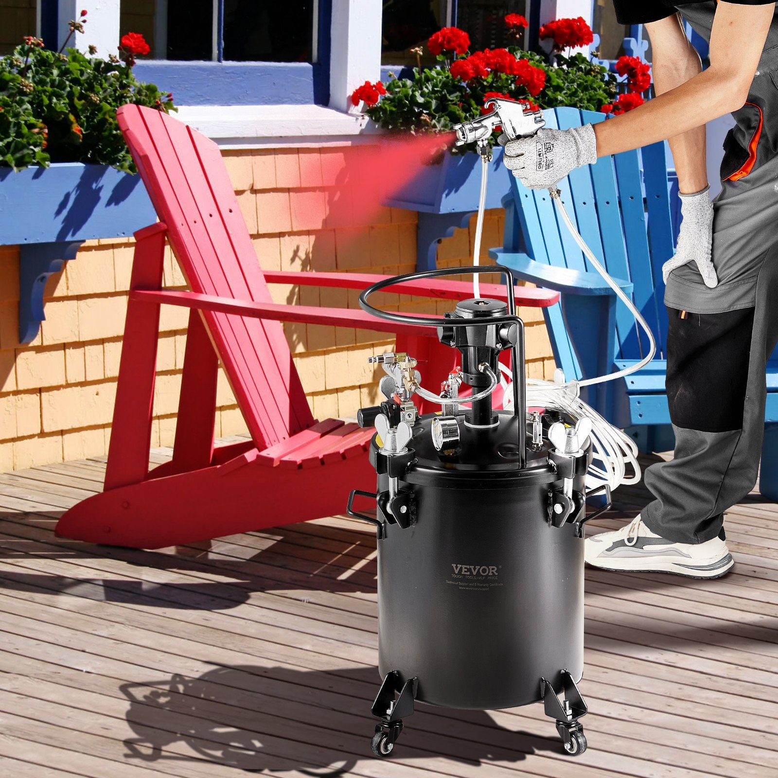 Dažų purškimo bakas VEVOR JY-ZDS30L, 30 l