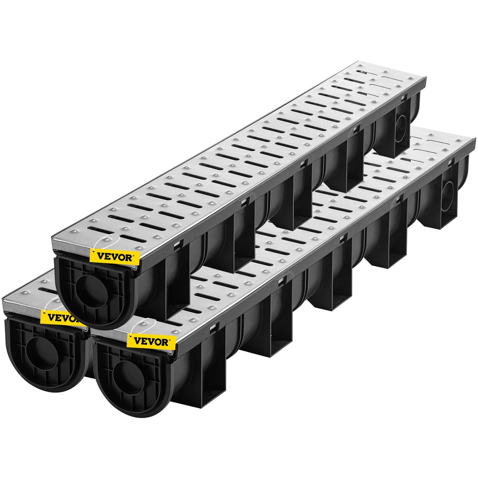 Linijinio drenažo sistema VEVOR PSG100*100*3M, 150x130 mm