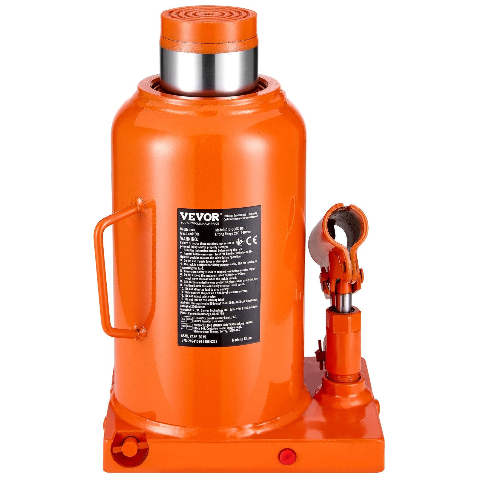 Hidraulinis domkratas VEVOR QJD-050S-01HJ, 50 t