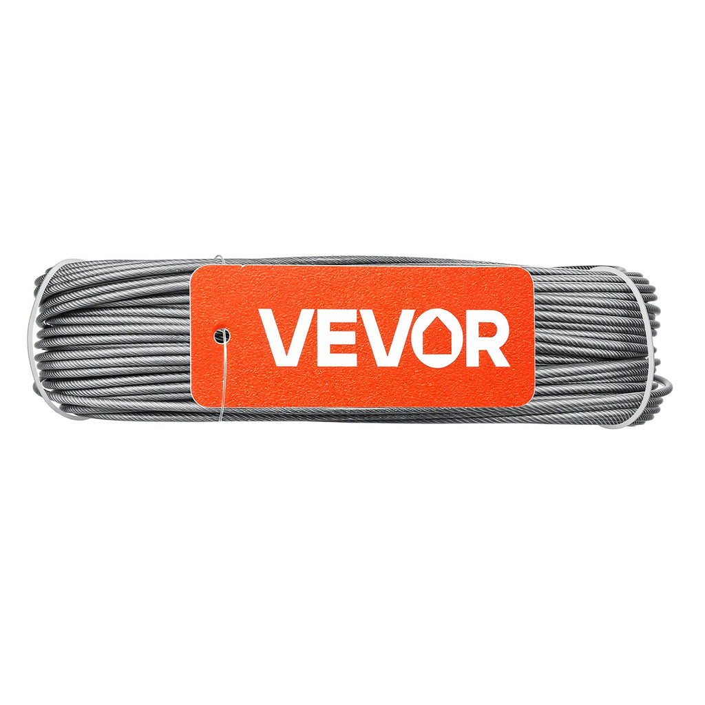 Plieninis trosas su priedais VEVOR QD304PVC-019, 35,1 m