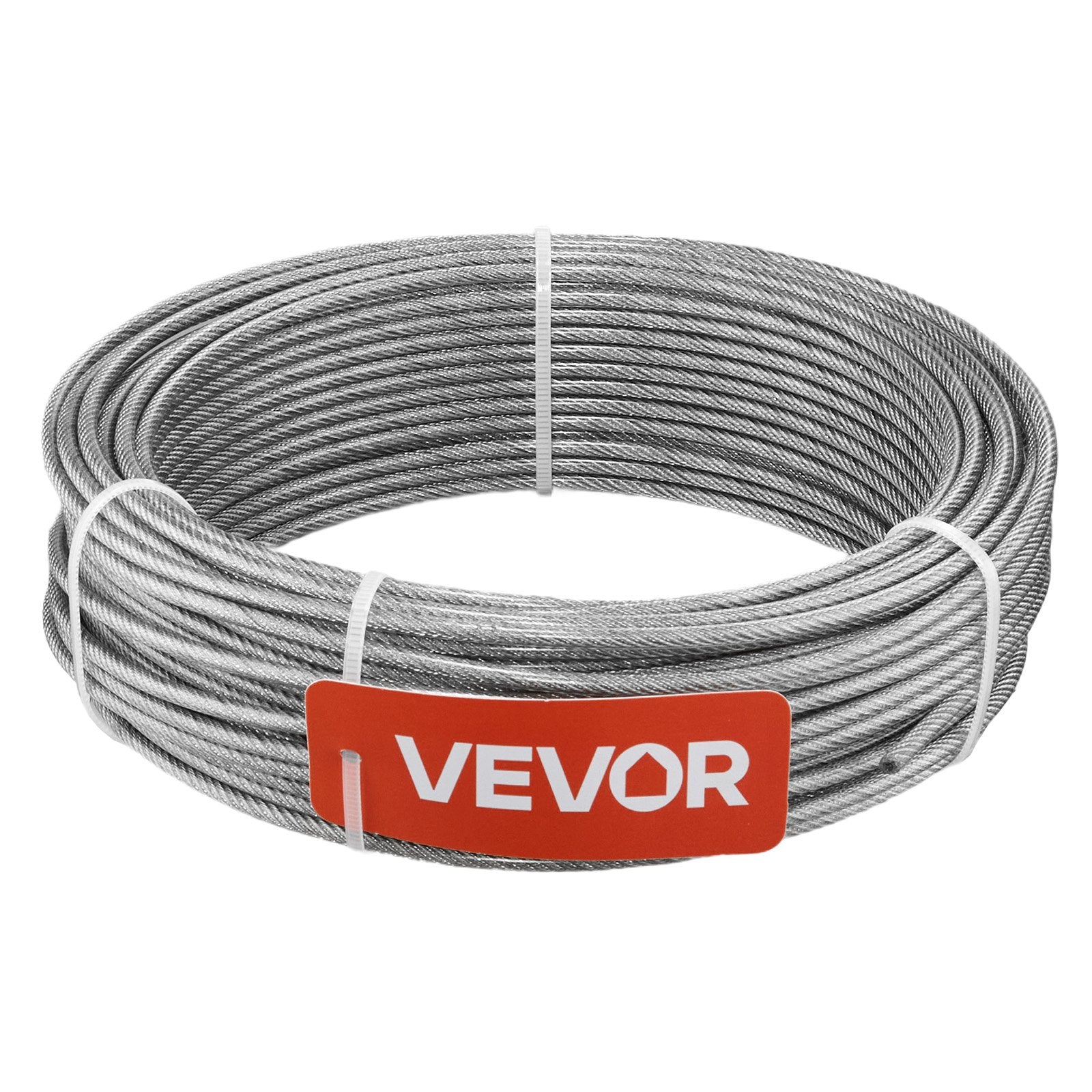 Plieninis trosas VEVOR QD304PVC-024, 61 m ilgio