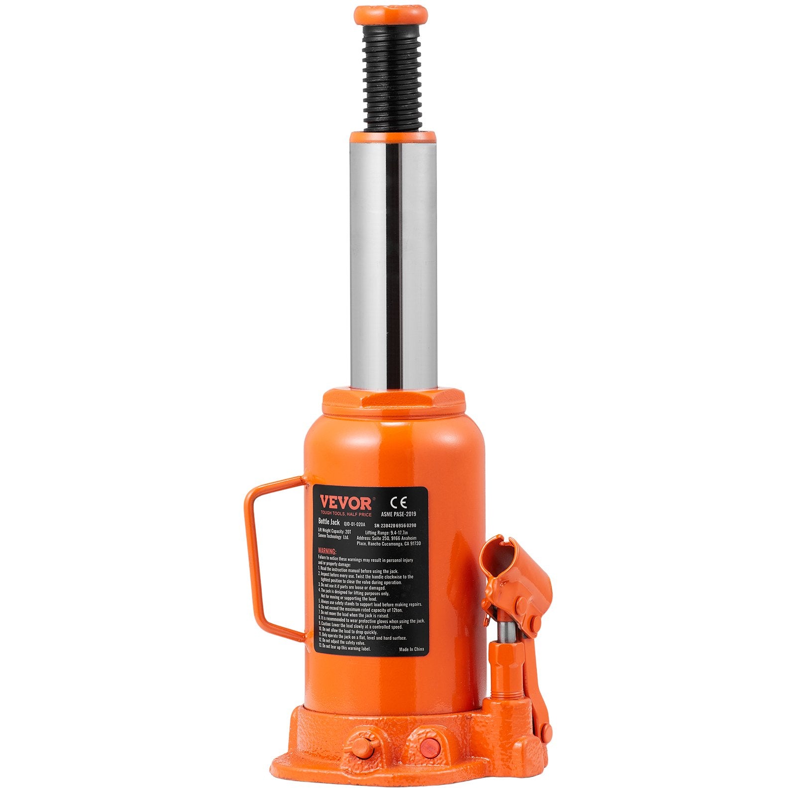 Hidraulinis domkratas VEVOR QJD-01-020A, 20 t