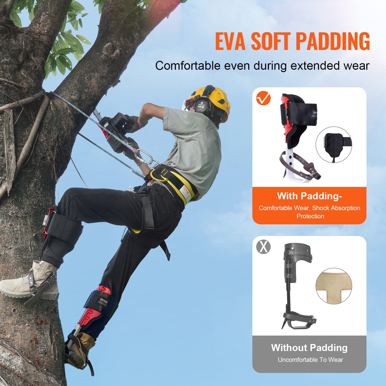 Medžių lipynės VEVOR ROPE-G-002, 158 kg keliamoji galia