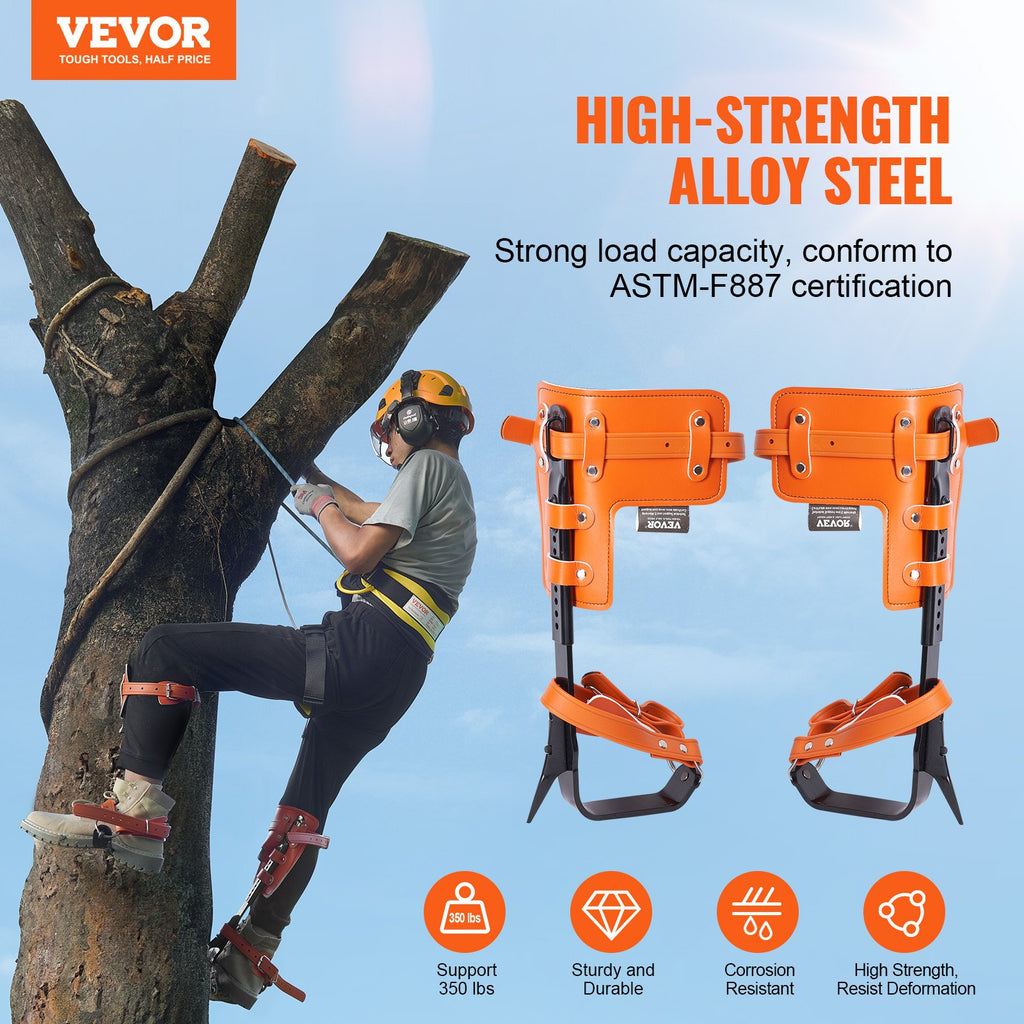 Medžių laipiojimo nagai VEVOR ROPE-G-004, 158 kg keliamoji galia