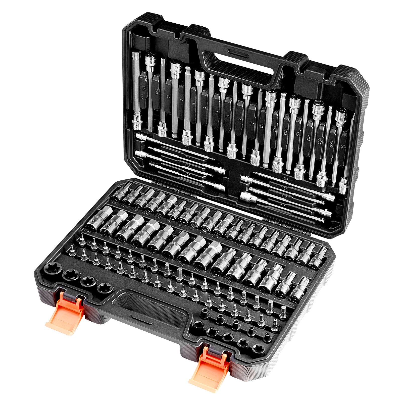 Galvučių ir antgalių rinkinys VEVOR 107PCS 107 THE, 107 dalių
