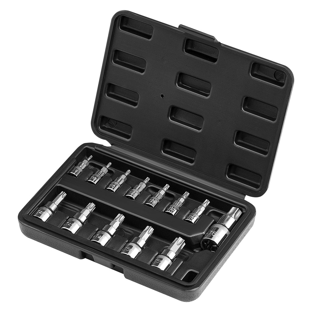 Torx galvučių ir antgalių rinkinys VEVOR 13PCS 13T, 13 dalių (T8–T60)