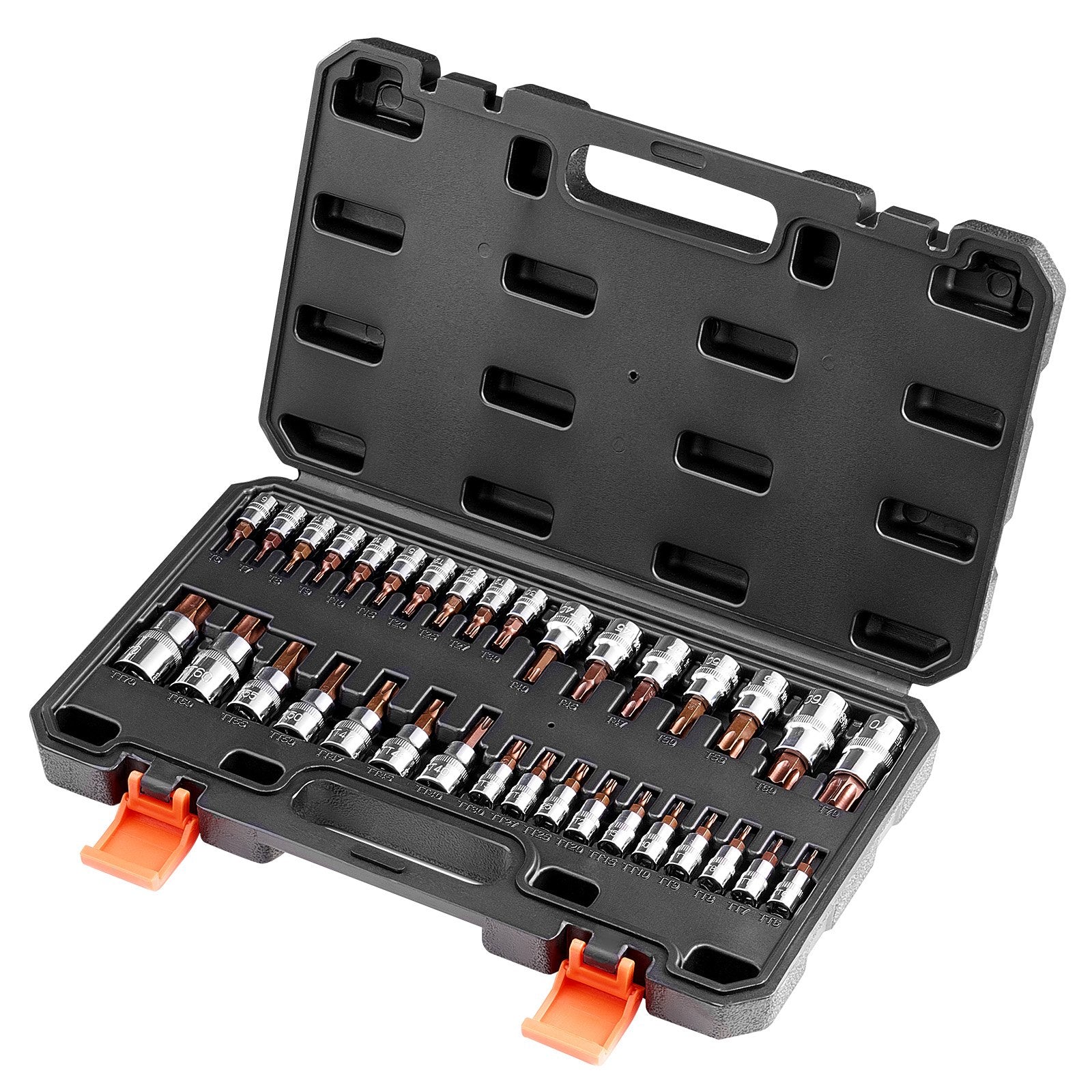 Torx galvučių ir antgalių rinkinys VEVOR 34PCS 34T, 34 dalių