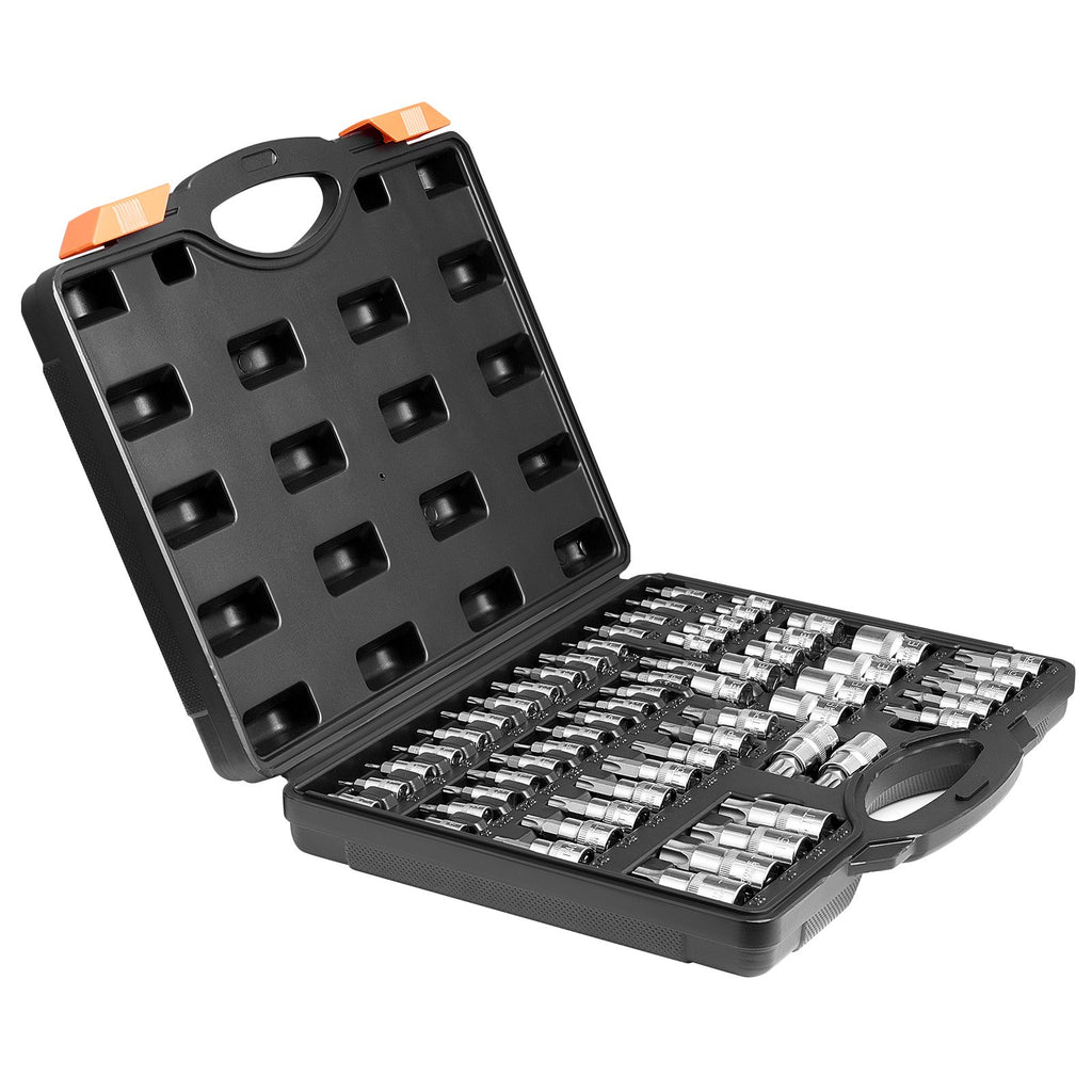 Torx galvučių ir antgalių rinkinys VEVOR 60TE, 60 dalių