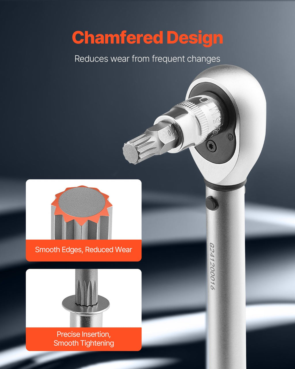 XZN galvučių su antgaliais rinkinys VEVOR 10PCS 10M, M4-M18