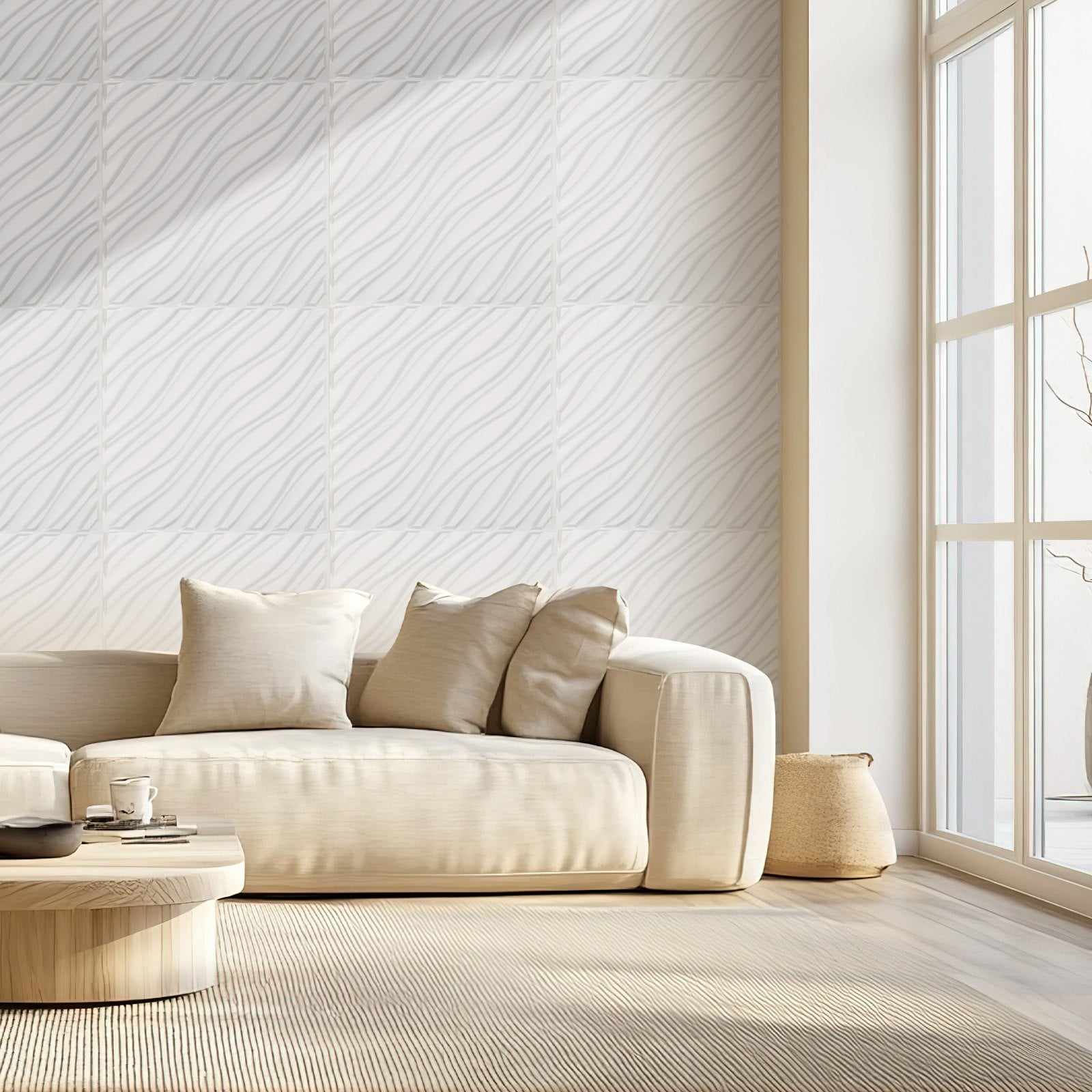 3D sienų panelės VEVOR TD075, 12 vnt. (2,97 m²)