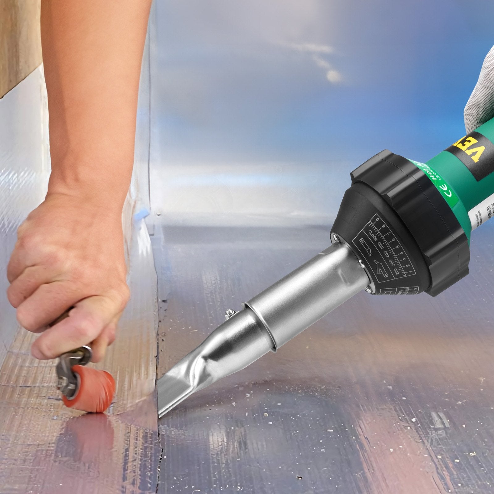 Karšto oro plastiko suvirinimo aparatas VEVOR DSH-D1, 1600W