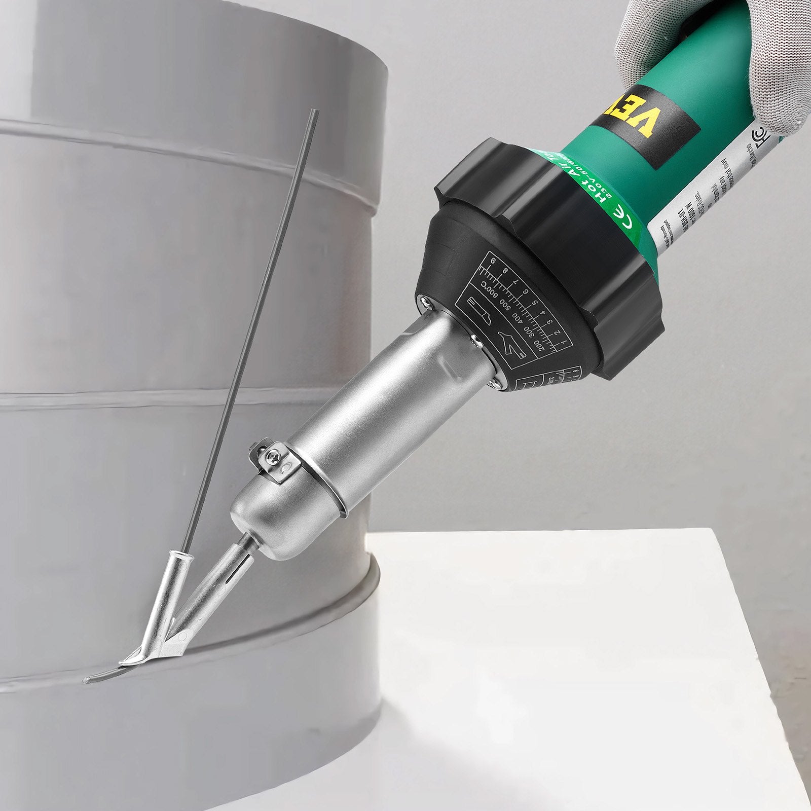 Karšto oro plastikų suvirinimo aparatas VEVOR DSH-D1, 1600W