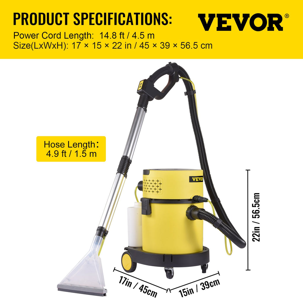 Plaunamas dulkių siurblys VEVOR VV-VC-220V, 1200 W